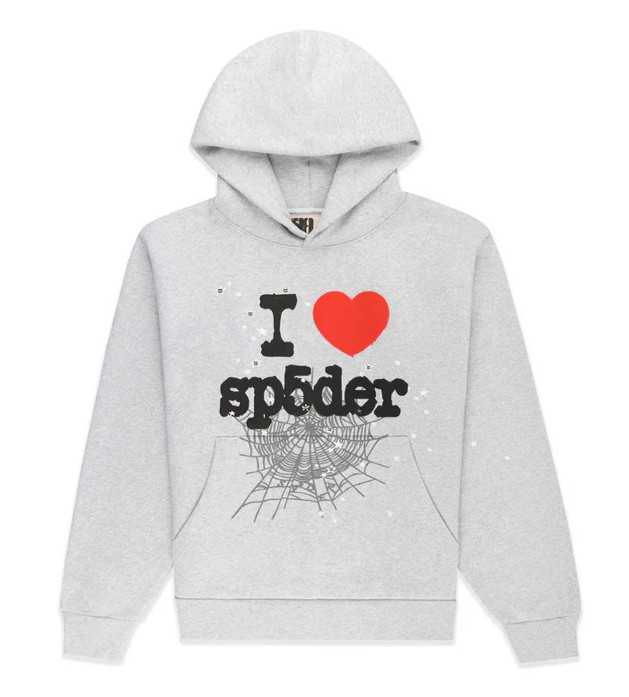 Sp5der Souvenir Hoodie Heather Grey