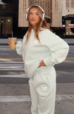 11th Street Keeping It Real Oversized Hoodie Iced Matcha