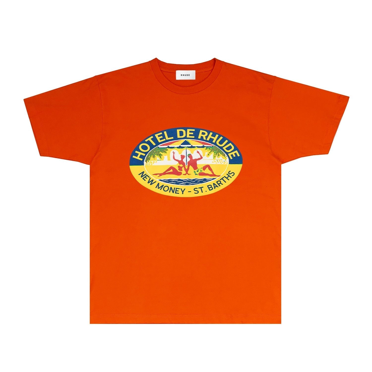 Rhude T-shirts Printed Trendy Pure Cotton