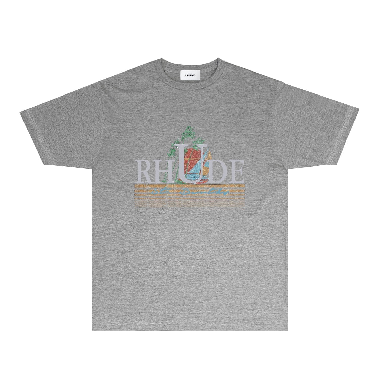 Rhude T-shirts Printed Trendy Pure Cotton
