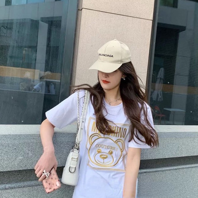 Moschino T-shirt Cartoon Short Sleeve T-shirt Couple