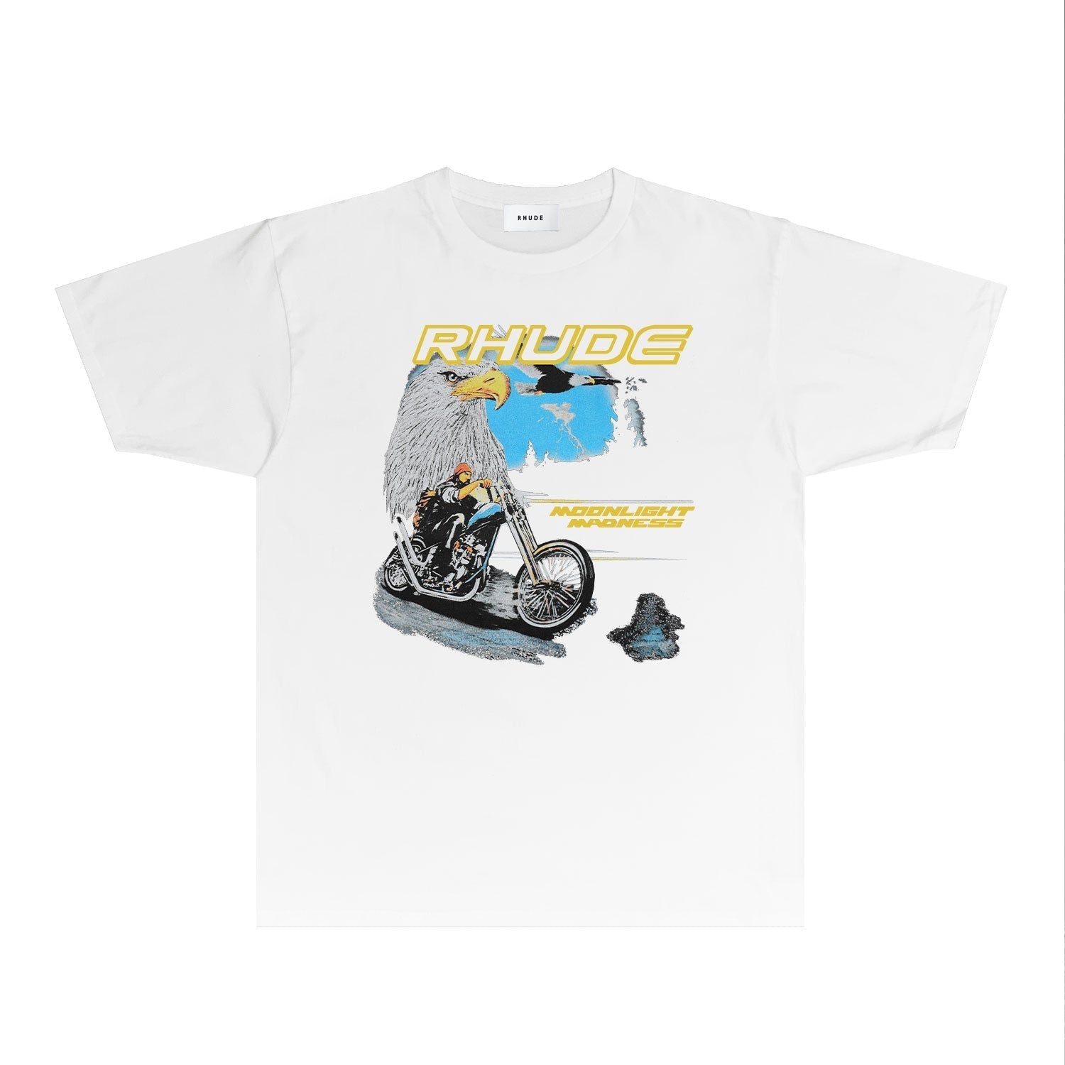 Rhude T-shirts Printed Trendy Pure Cotton