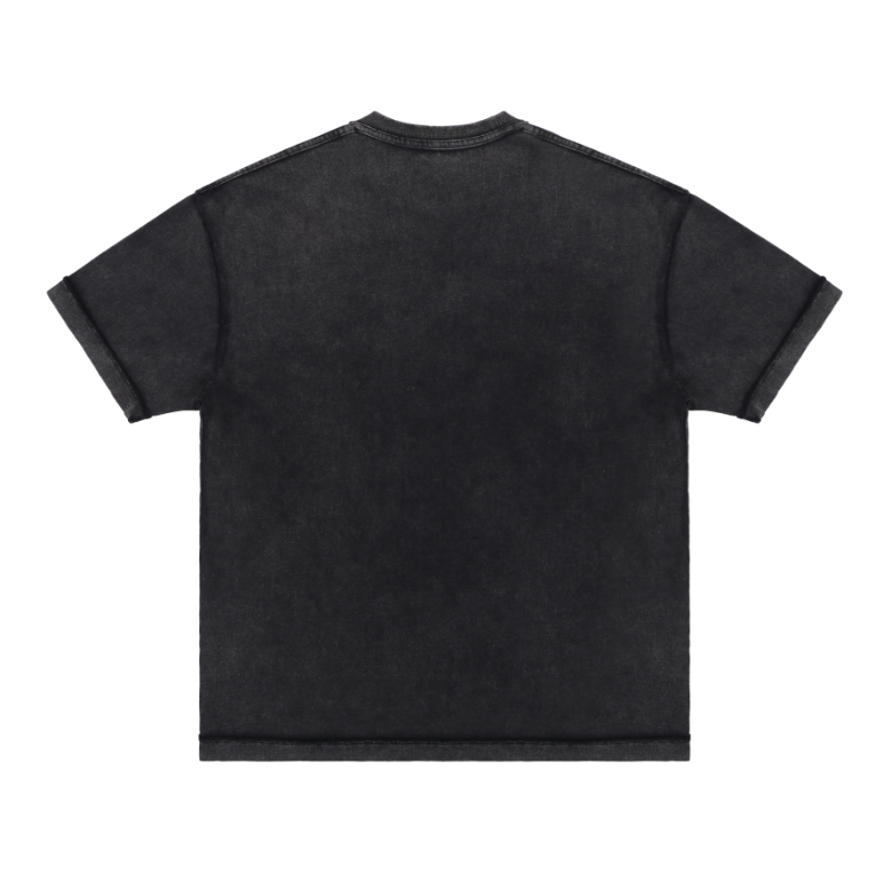 Askyurself T-shirts Embroidered Short-Sleeved T-shirt for Men