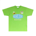 Rhude T-shirts Printed Trendy Pure Cotton
