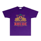 Rhude T-shirts Printed Trendy Pure Cotton