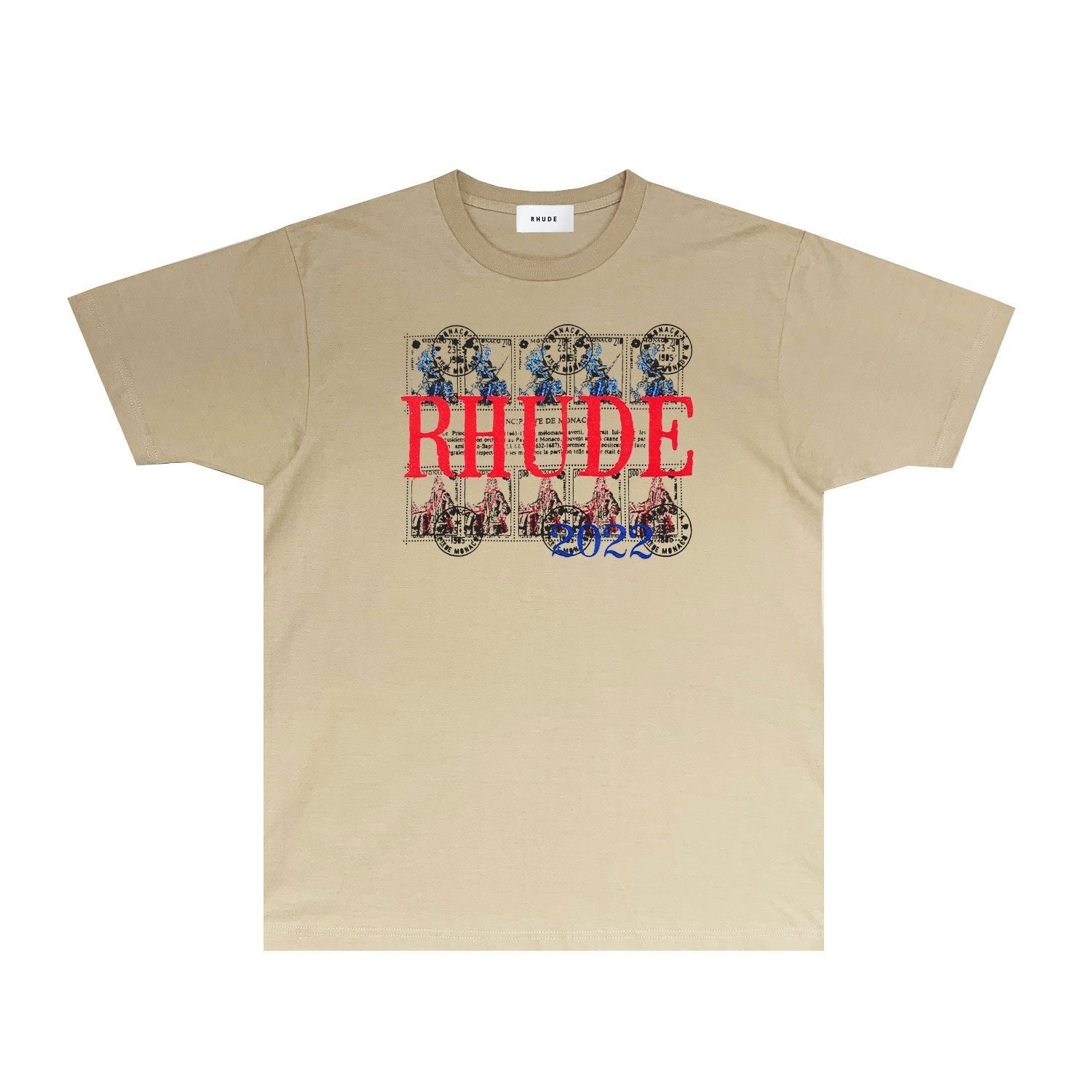 Rhude T-shirts Printed Trendy Pure Cotton