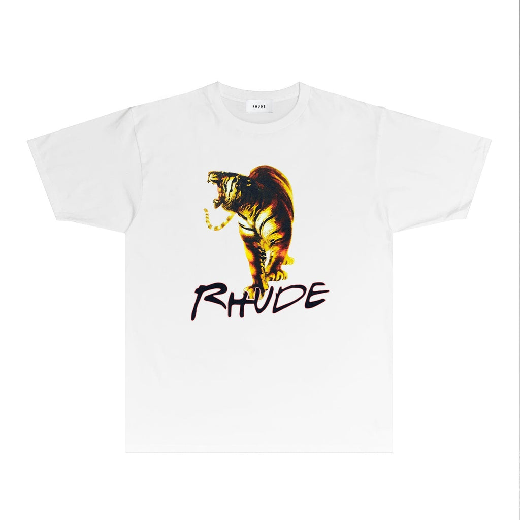 Rhude T-shirts Printed Trendy Pure Cotton