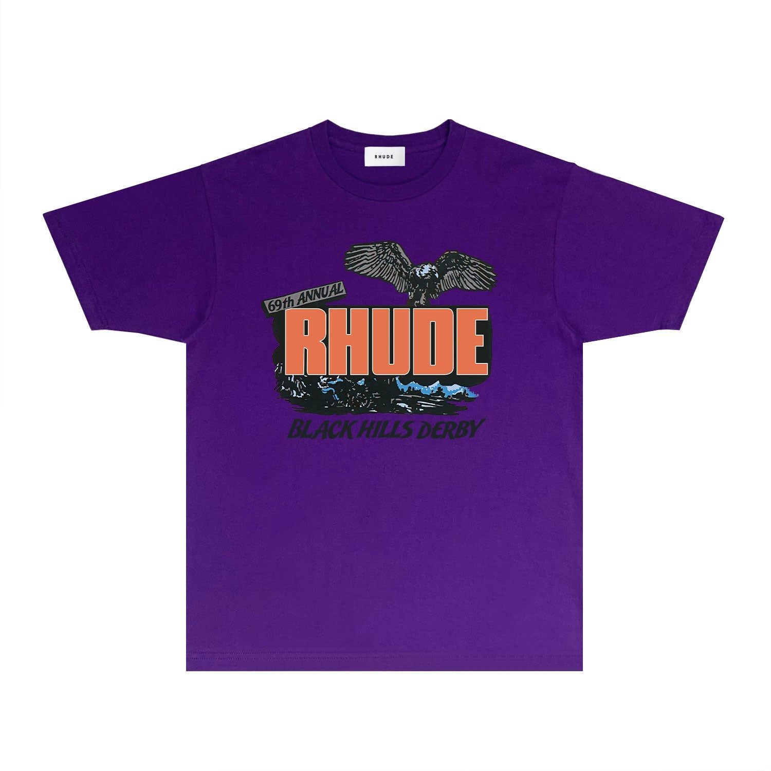 Rhude T-shirts Printed Trendy Pure Cotton