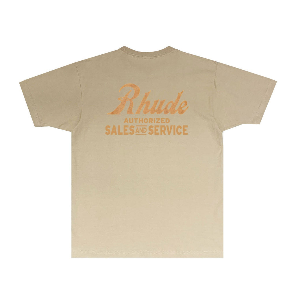 Rhude T-shirts Printed Trendy Pure Cotton