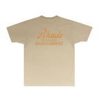 Rhude T-shirts Printed Trendy Pure Cotton