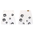 Denim Tears Shorts Summer Men's and Women's Loose Casual Denim Shorts