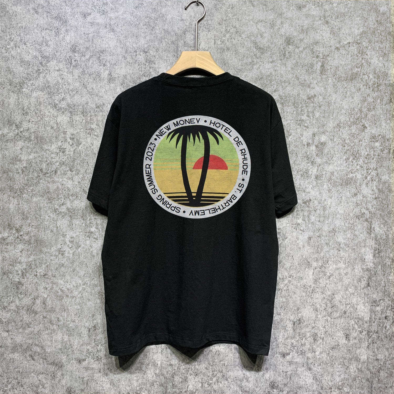 Rhude T-shirts Printed Trendy Pure Cotton