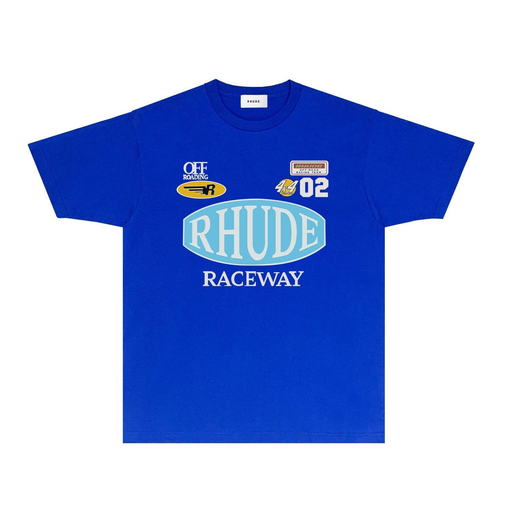 Rhude T-shirts Printed Trendy Pure Cotton