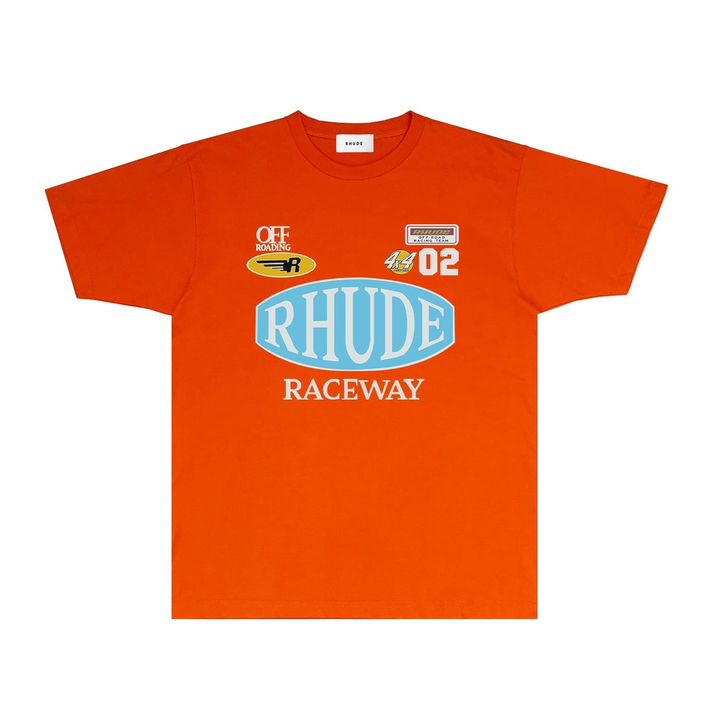 Rhude T-shirts Printed Trendy Pure Cotton