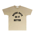 Rhude T-shirts Printed Trendy Pure Cotton