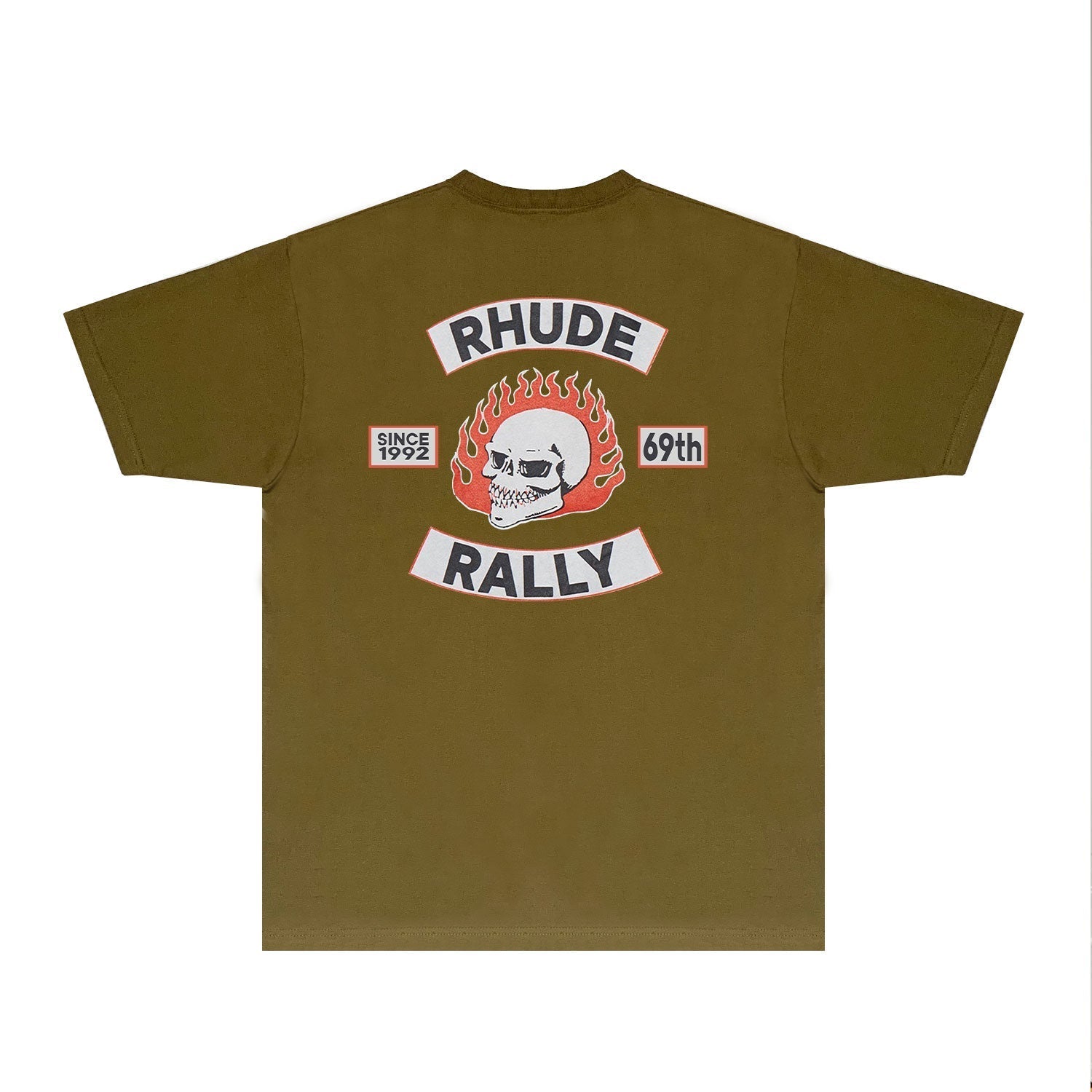 Rhude T-shirts Printed Trendy Pure Cotton